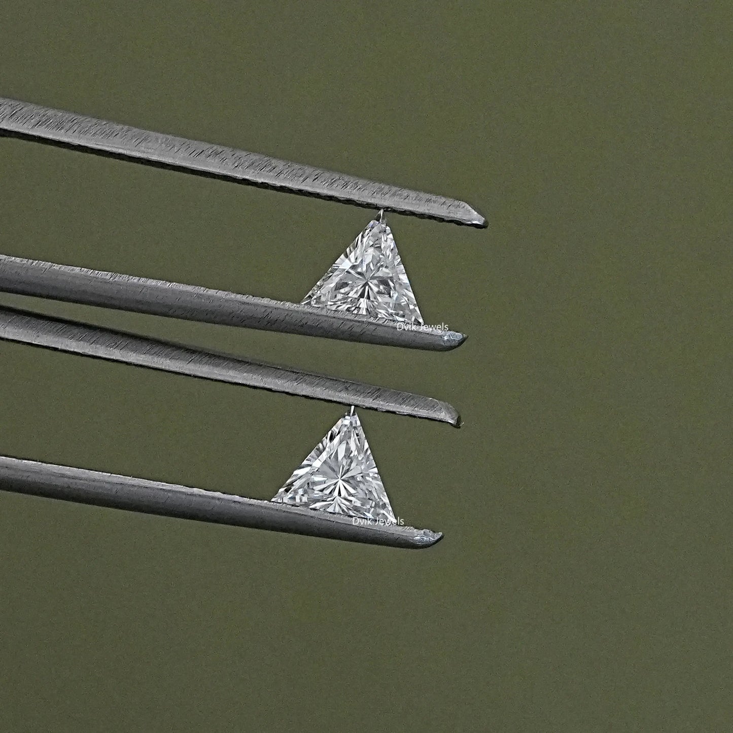 Triangle Cut Lab Loose Diamond Matching Pair