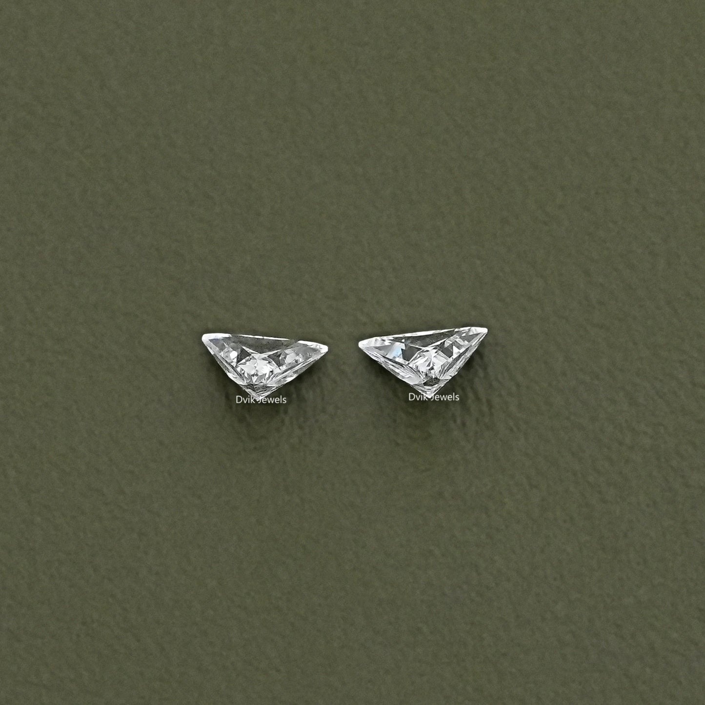 Triangle Cut Lab Loose Diamond Matching Pair