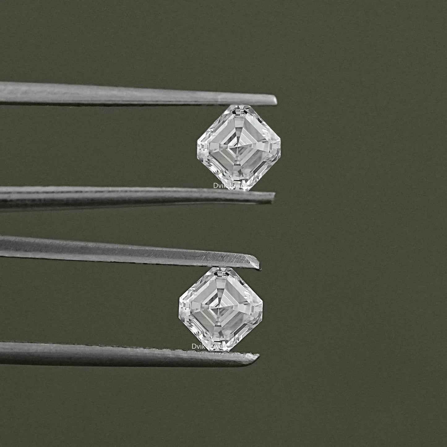 Asscher Cut Lab Diamond Pair