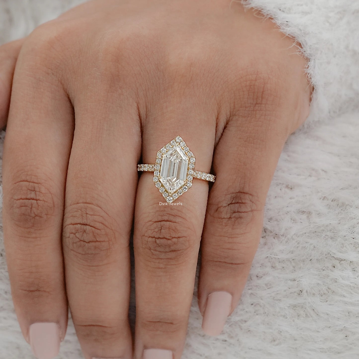 Halo Dutch Marquise Cut Diamond Ring