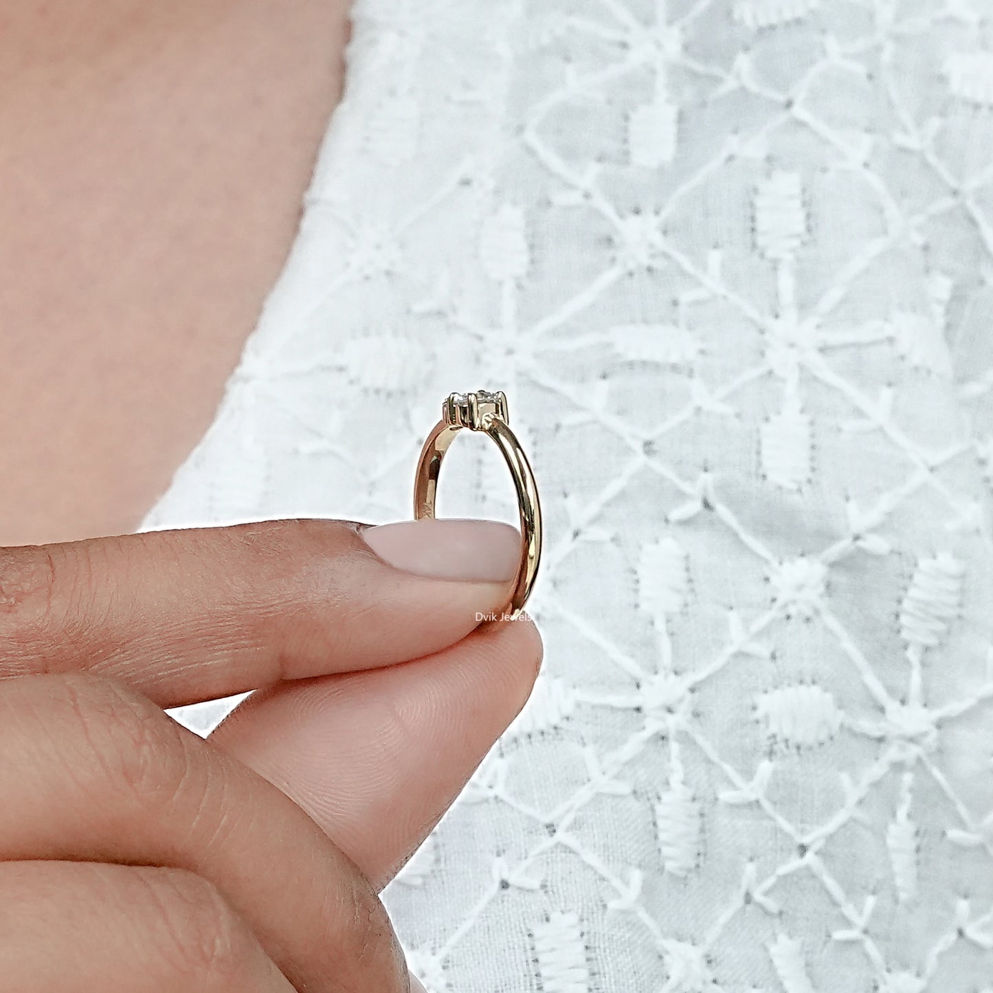 Lab Grown Round Diamond Two-Stone Ring
