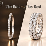 Thin Band vs. Thick Band: Which Makes Your Diamond Look Bigger?