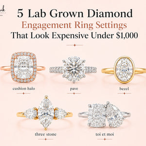 5 Lab Grown Diamond Engagement Ring Settings That Look Expensive Under $1,000