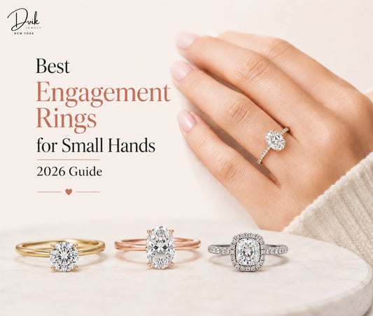 Women wearing lab grown diamond solitaire engagement rings for small hands