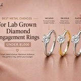 Best Metal Choices for Lab Grown Diamond Engagement Rings Under $1,000