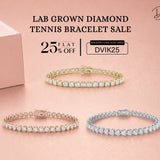 Diamond Tennis Bracelet Sale at Dvik Jewels: Get 25% Off Entire Collection
