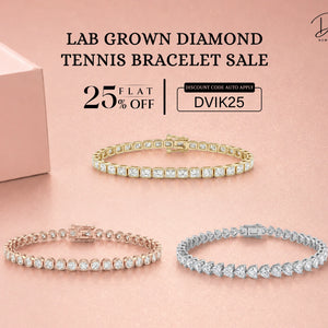 Diamond Tennis Bracelet Sale at Dvik Jewels: Get 25% Off Entire Collection