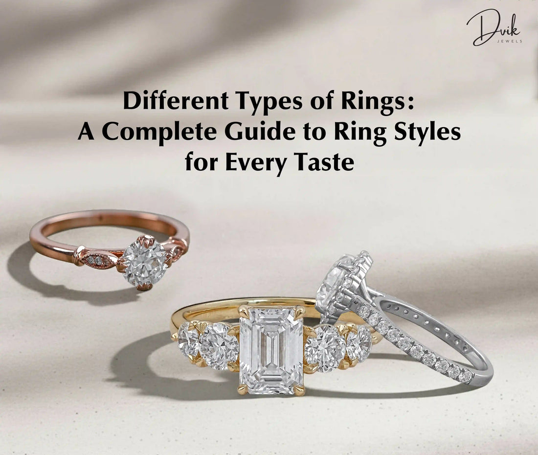 Dvik Jewels Lab Grown Diamond Rings – Round, Emerald & Halo Cuts in Rose, Yellow & White Gold