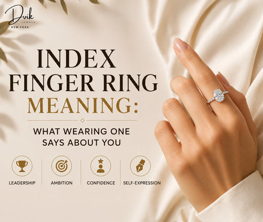 Meaning of wearing a ring on the index finger. Dvik Jewels style guide for ambition and leadership.