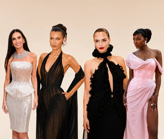 Cannes Film Festival 2026 red carpet par Demi Moore, Bella Hadid, Cara Delevingne ane Coco Jones na glamorous looks.