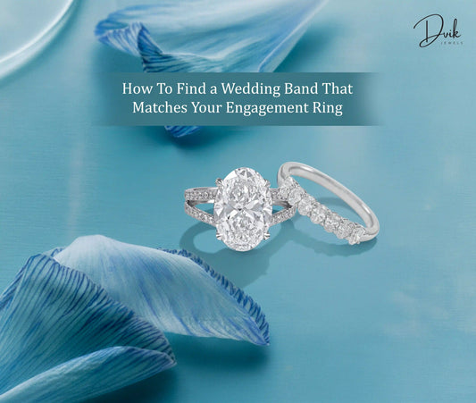 lab grown diamond wedding band for engagement ring from Dvik Jewels