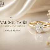 Best Oval Solitaire Engagement Rings Under $3,000