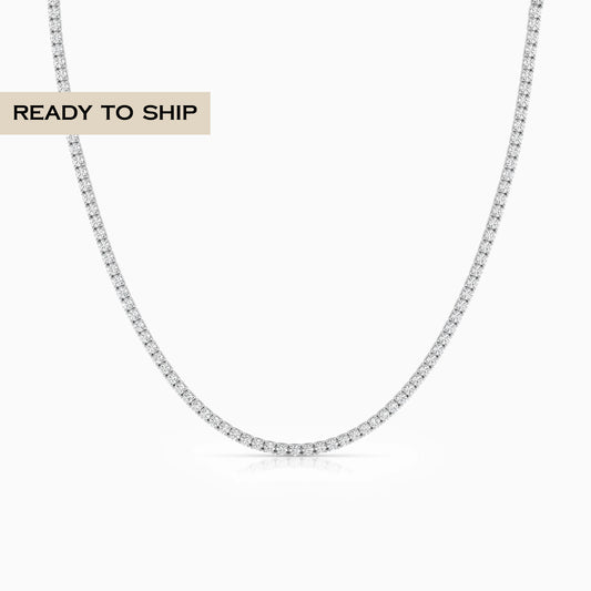 1.70 MM Round Diamond Tennis Necklace