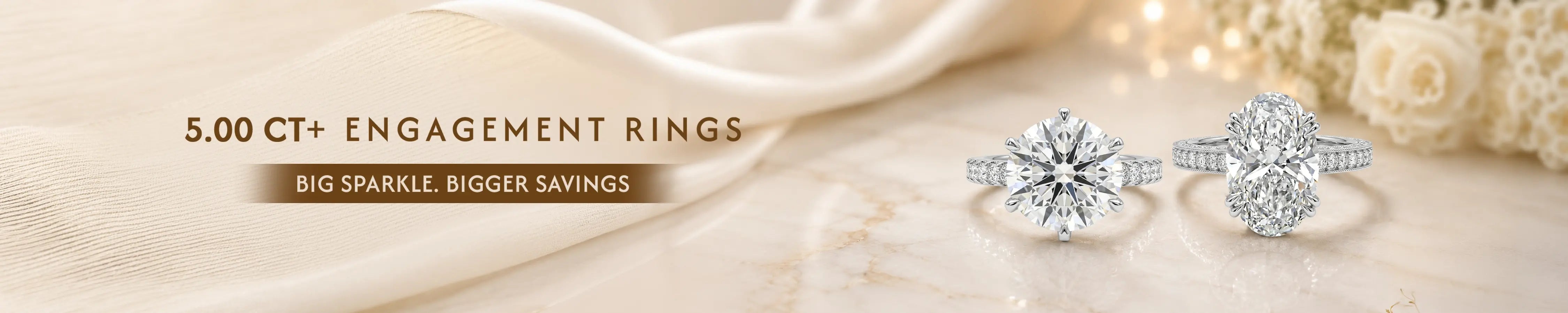 5 Carat Plus Engagement Rings