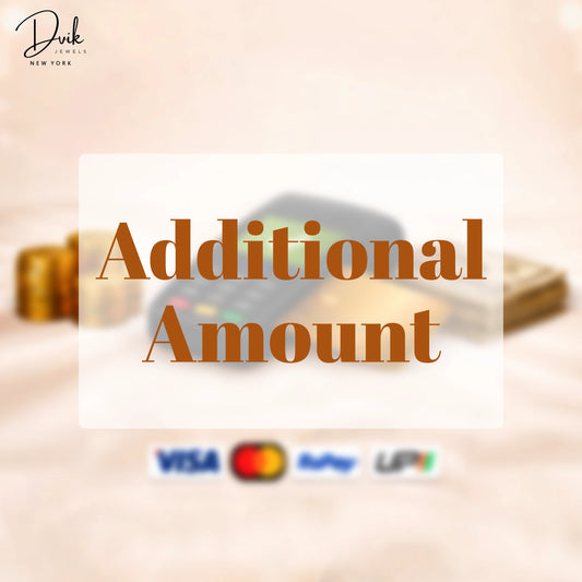 Additional Amount For Order No.  #1185 [DJ0752 & DJ0753]