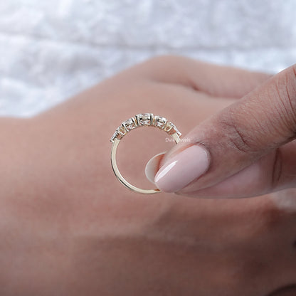 Round And Kite Cut Diamond Five Stone Ring