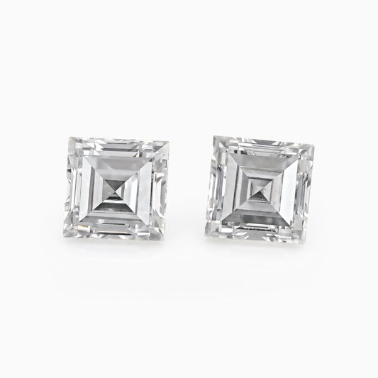 Antique Carre Cut Loose Diamond Pair Matching Pair