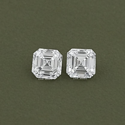 Asscher Cut Lab Diamond Pair