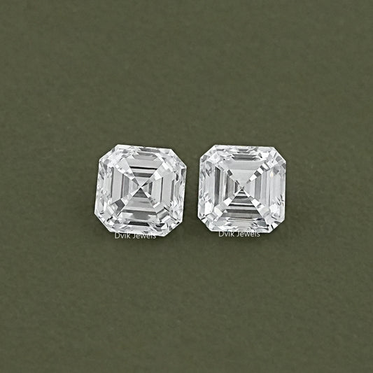 Asscher Cut Lab Diamond Pair
