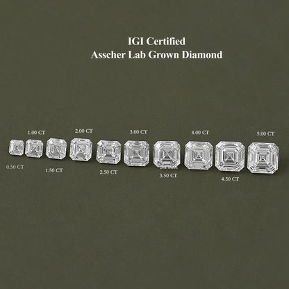 Asscher Cut Loose Lab Diamond