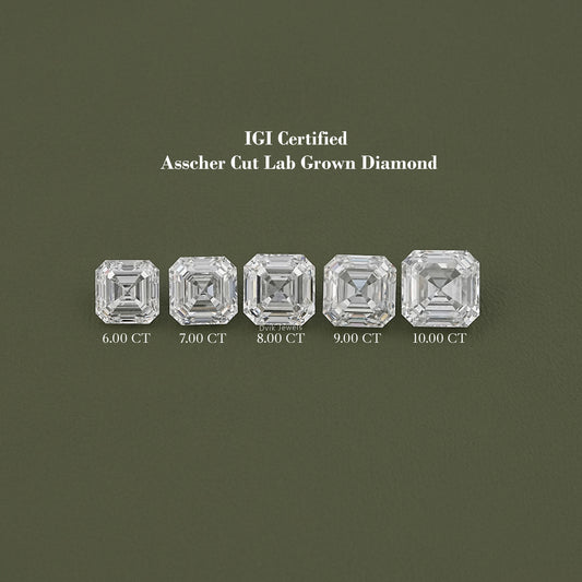 Asscher Cut Lab Grown Diamond