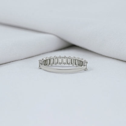 Baguette Cut Diamond Half Eternity Band