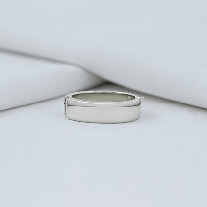 Baguette Cut Lab Diamond Men's Band