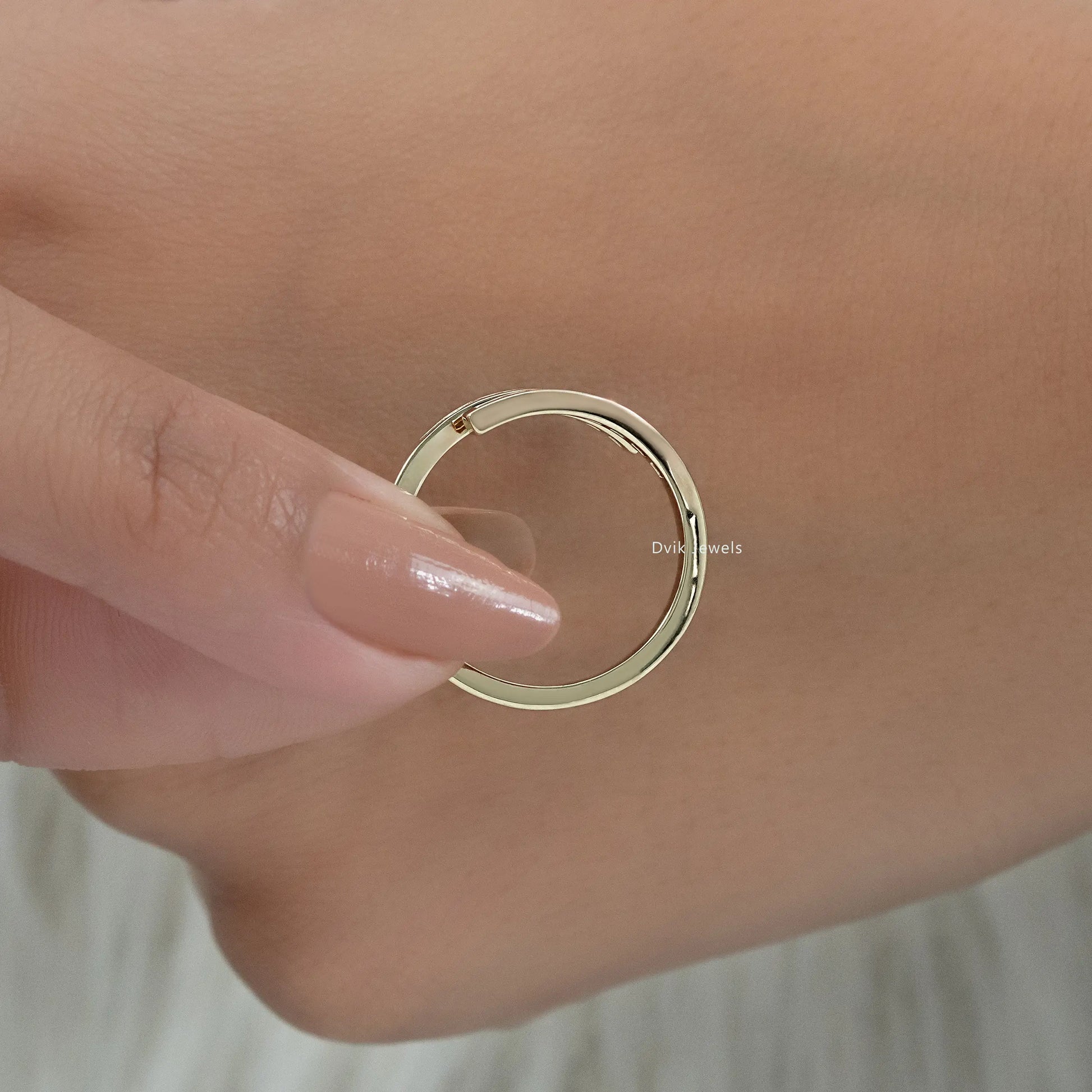 Open Wrap Baguette Cut Lab Diamond Ring Ring