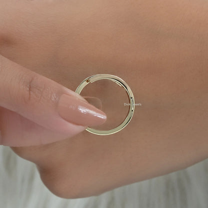 Open Wrap Baguette Cut Lab Diamond Ring Ring