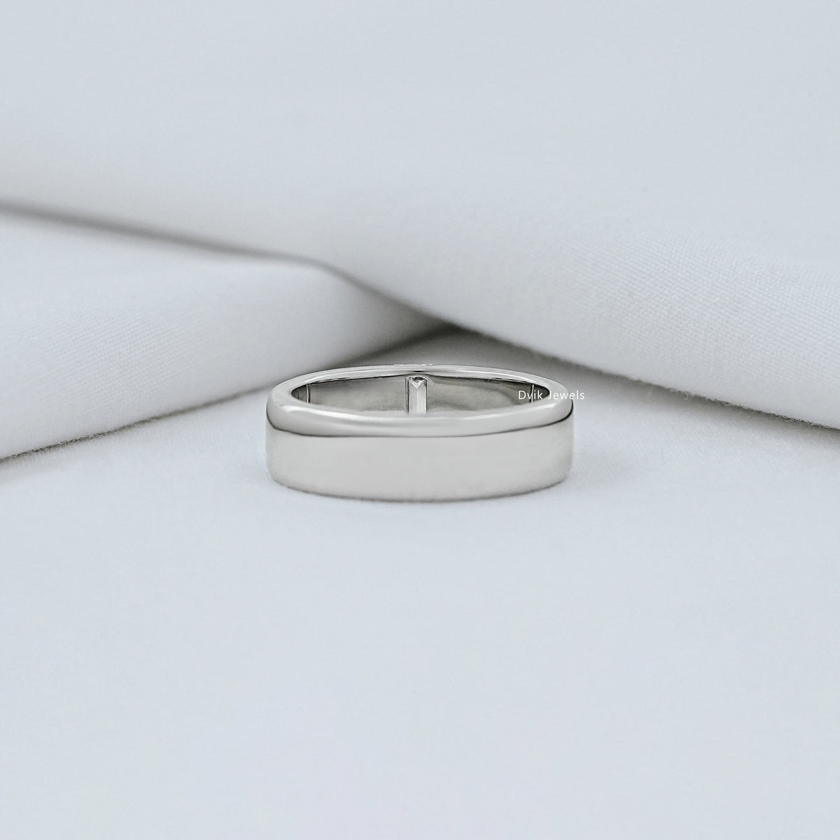 Baguette Cut Lab Diamond Men's Band