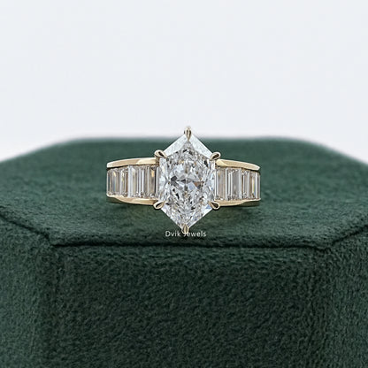 Baguette Accent Engagement Band