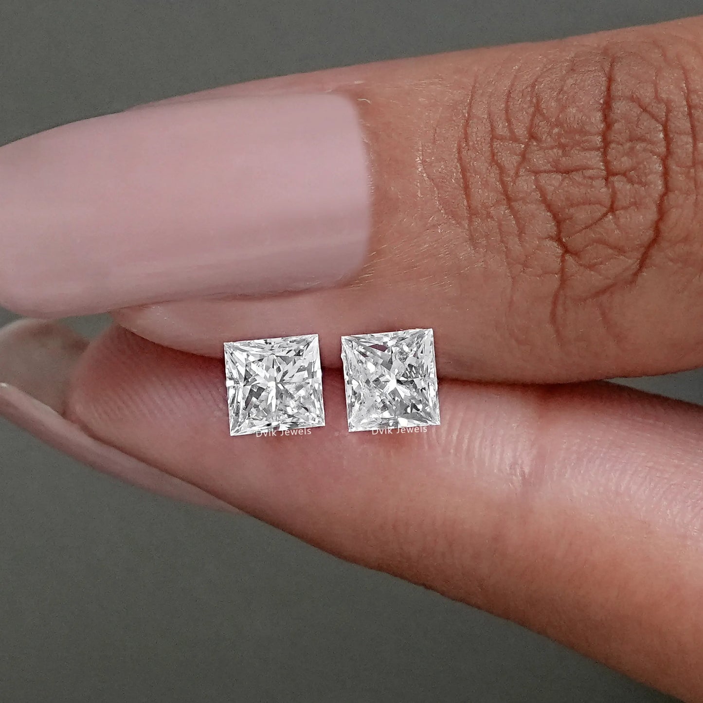 Princess Cut Matching Pair Lab Grown Diamond