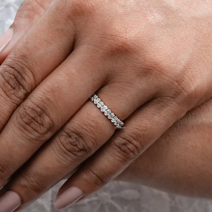 Oval Lab Grown Diamond Eternity Band