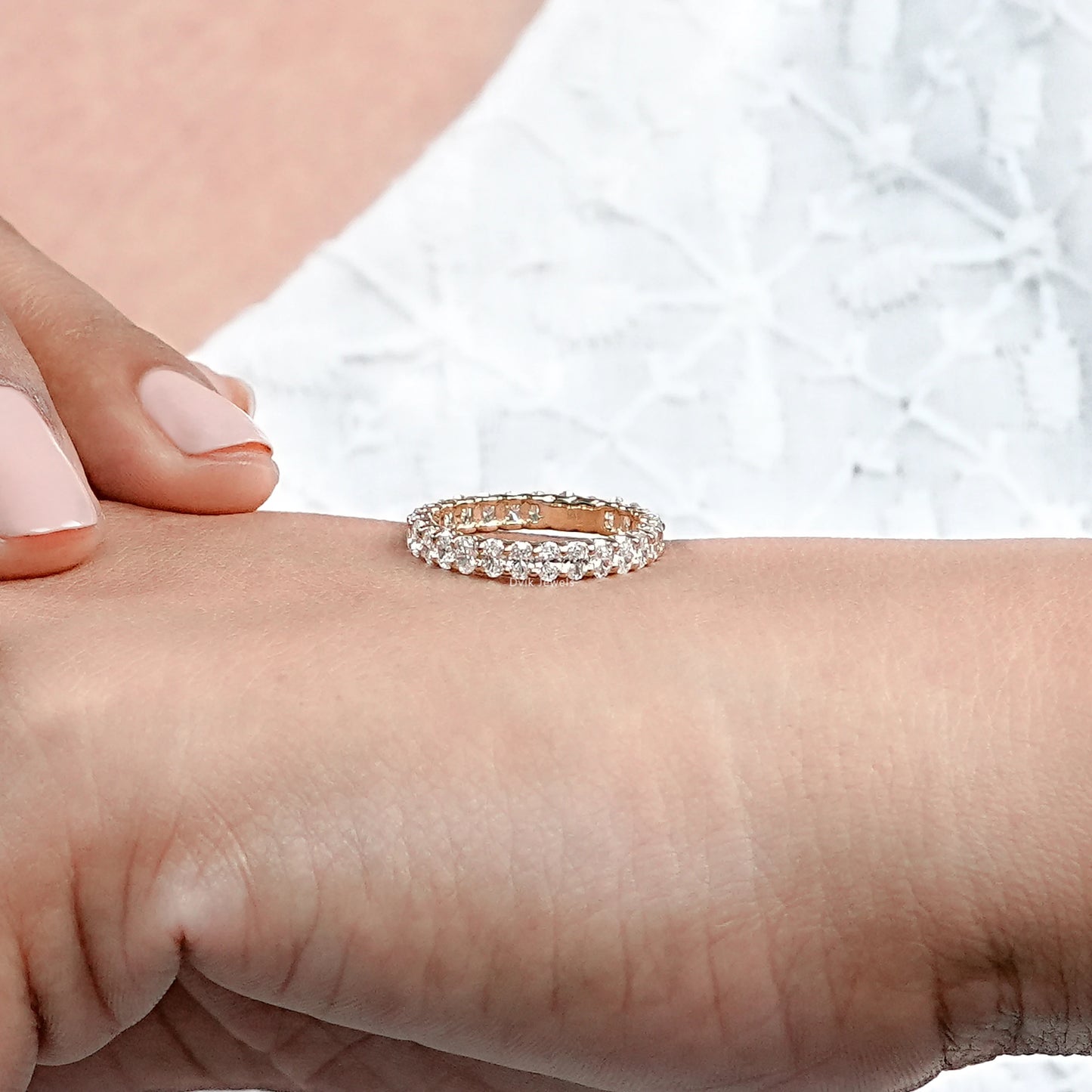 Oval Lab Grown Diamond Eternity Band