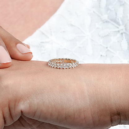 Oval Lab Grown Diamond Eternity Band