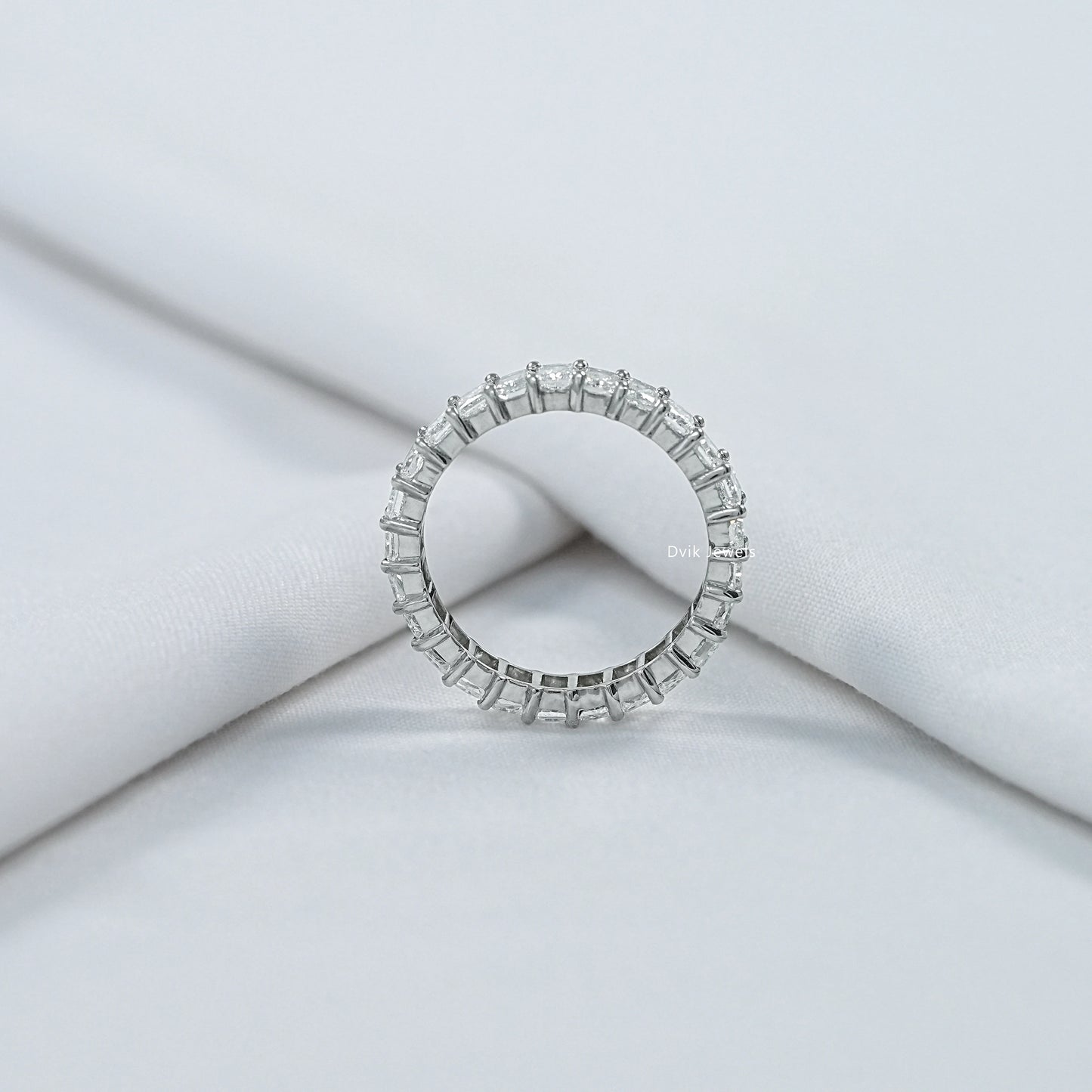 Radiant Cut Lab Grown Diamond Full Eternity Band