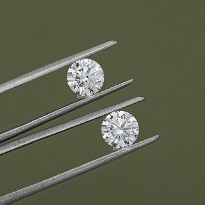 Round Cut Lab Diamond Matching Pair