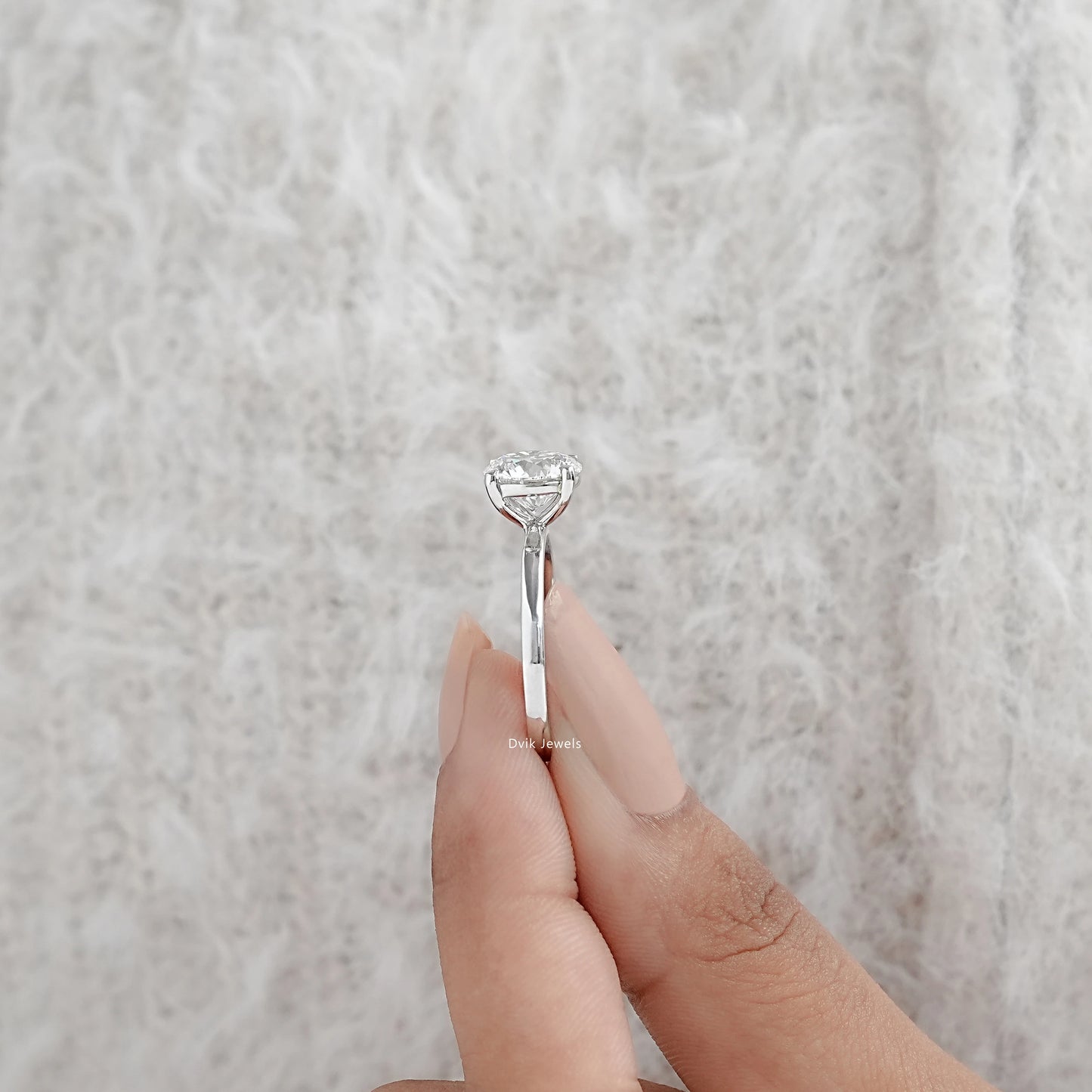 2 Carat Round Cut Diamond Solitaire Proposal Ring