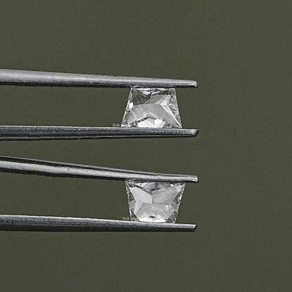 Brilliant Trapezoid Cut Lab Diamond Pair