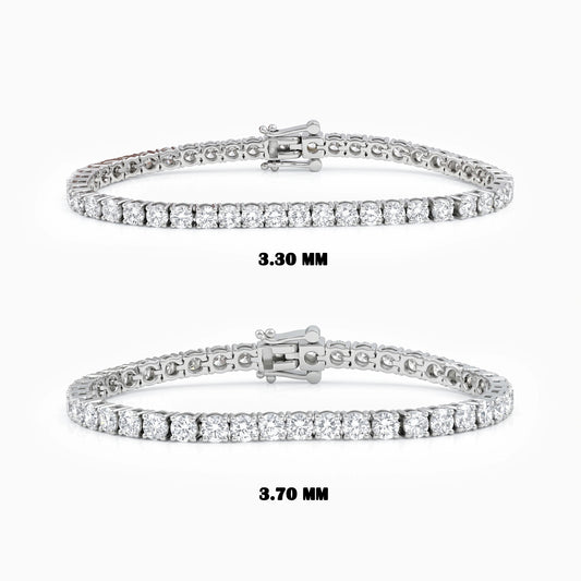 Brilliant Cut Round Lab Diamond Tennis Bracelet