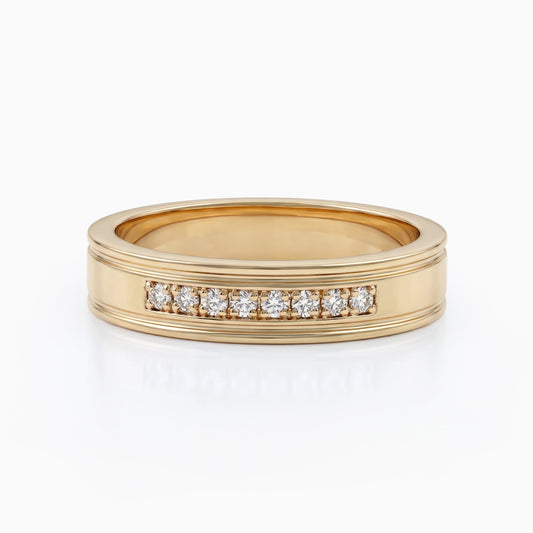 Channel Set Men's Diamond Ring Band
