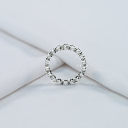 Oval Cut Lab Diamond Eternity Band