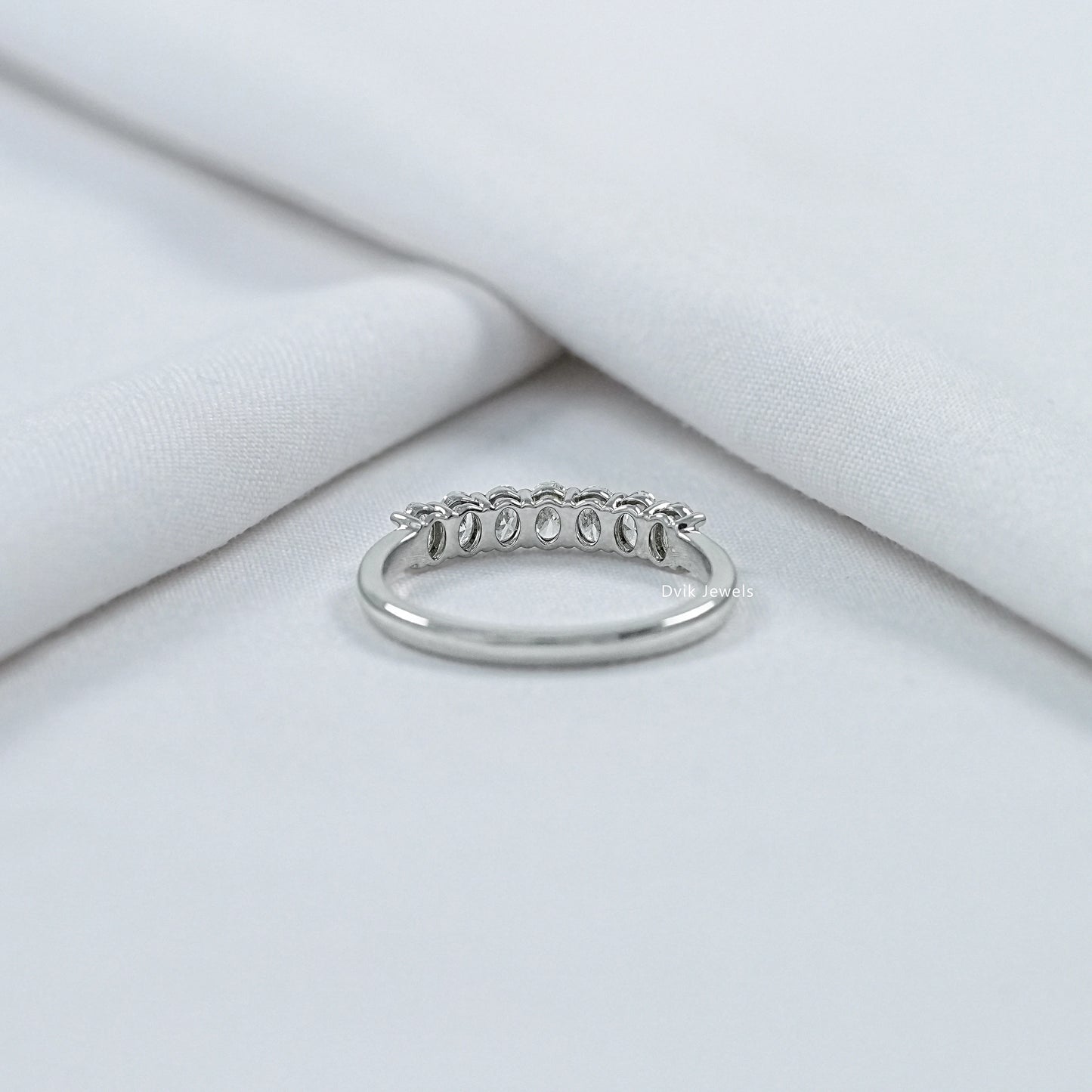 Lab Grown Diamond Half Eternity Wedding Band