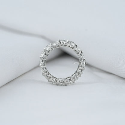 Oval Cut Lab Diamond Eternity Wedding Band Band