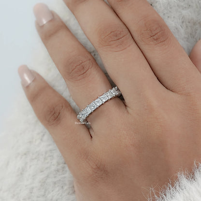 Princess Cut Diamond Full Eternity Wedding Band