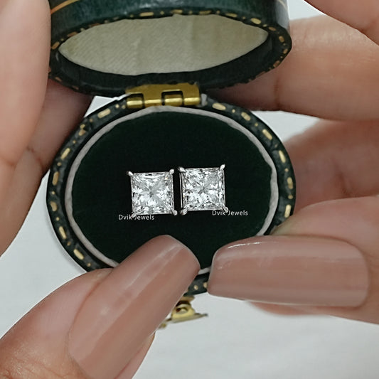 Princess Lab Grown Diamond Stud Earring