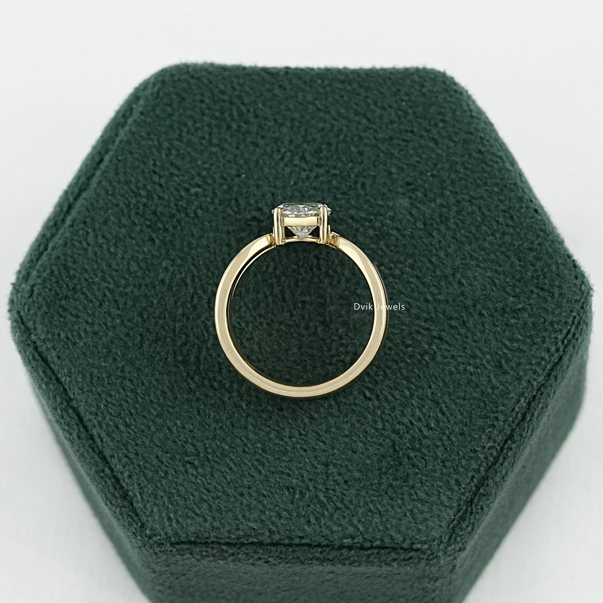 Oval Cut Lab Diamond Double Band Bridal Ring Set Bridal Ring Set