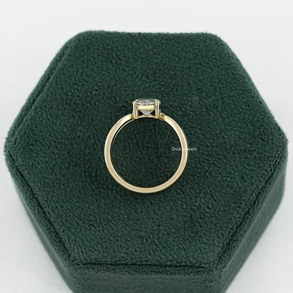 Oval Cut Lab Diamond Double Band Bridal Ring Set Bridal Ring Set