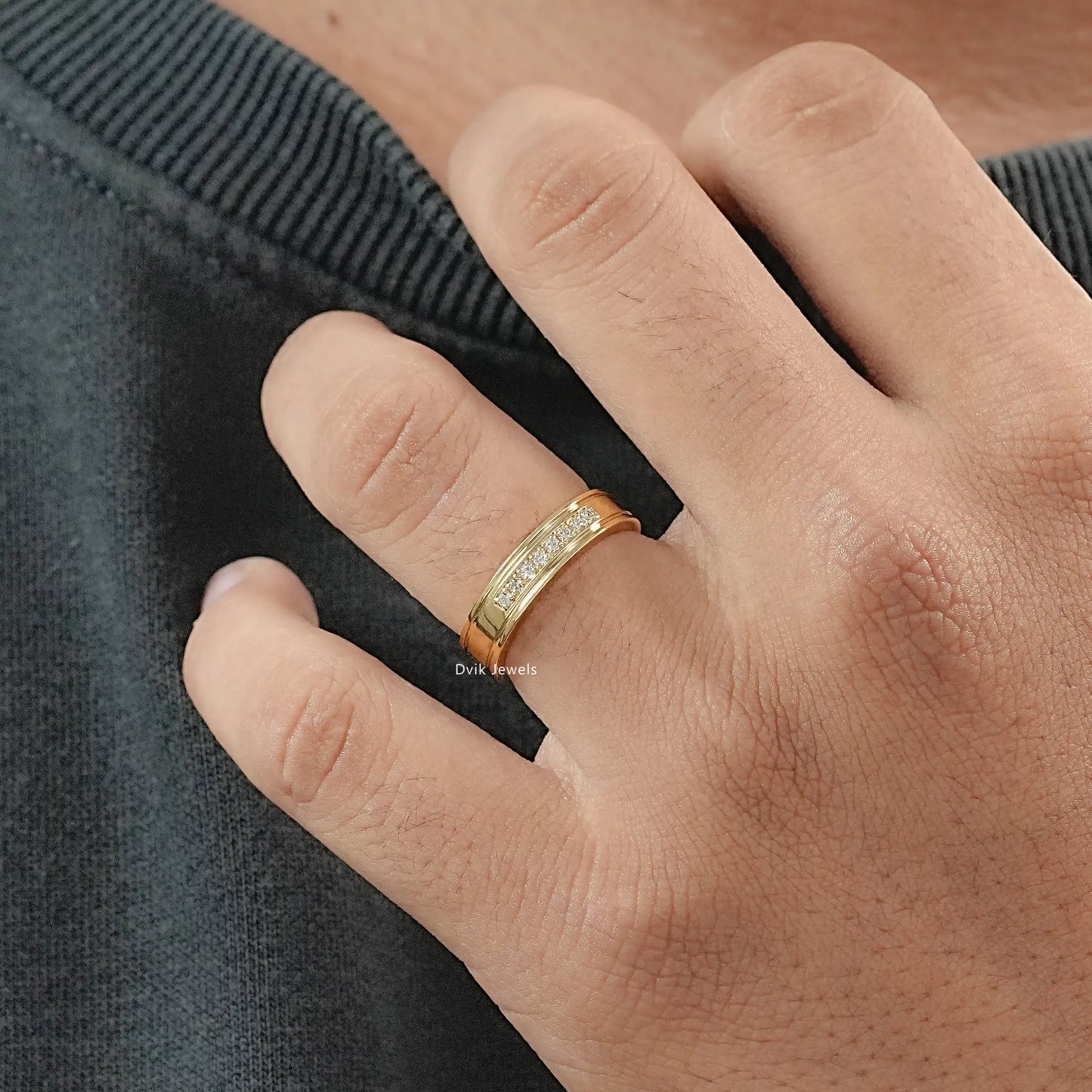 Channel Set Men's Diamond Ring