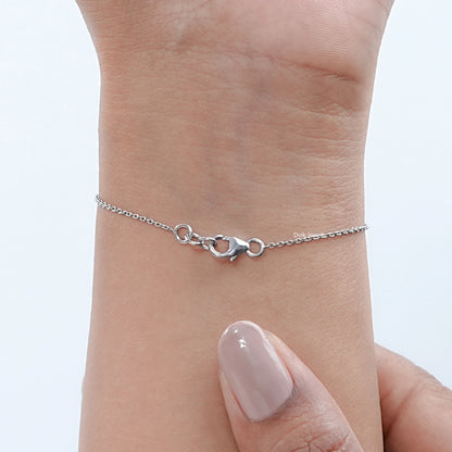 Cushion Cut Lab Diamond Solitaire Bracelet